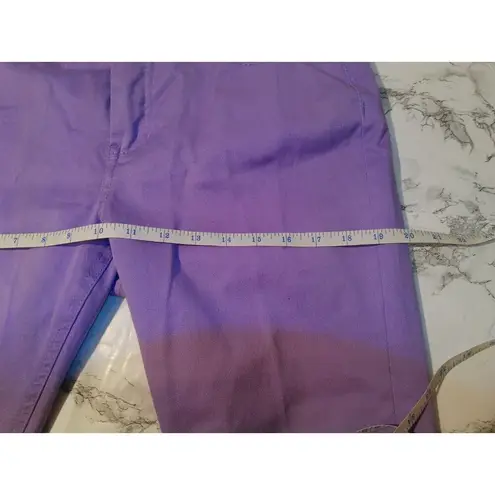 Liverpool Womens Abby Ankle Skinny Jeans Lavender Size 12P