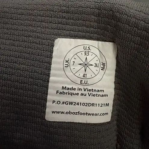 NEW Oboz Sawtooth X Mid Rockfall Leather Waterproof Hiking Boots Size 9.5 Gray