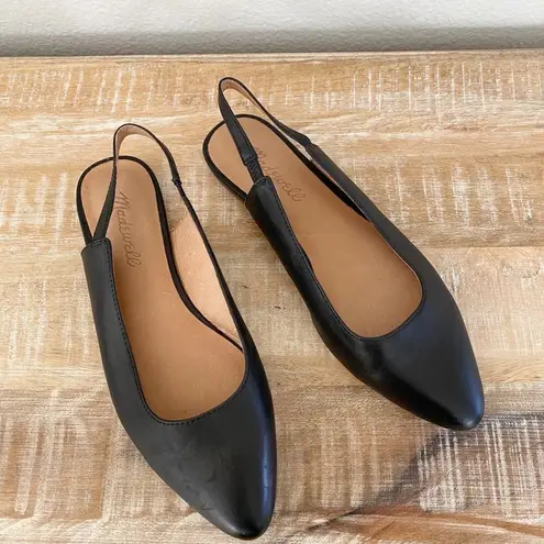 Madewell  Margot black sling back casual career flats 5.5