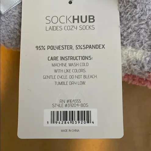 Cozy Star & Striped Patterned Socks Size 9