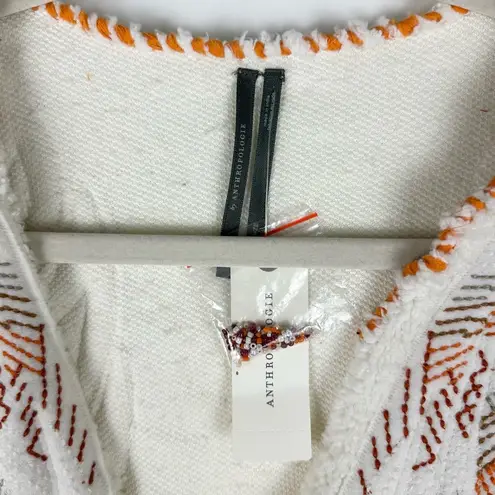 Anthropologie By  Embroidered Sherpa Vest