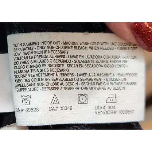 Bandolino Dark Navy Cropped Jeans with Decorative Stitching Women's Size 12