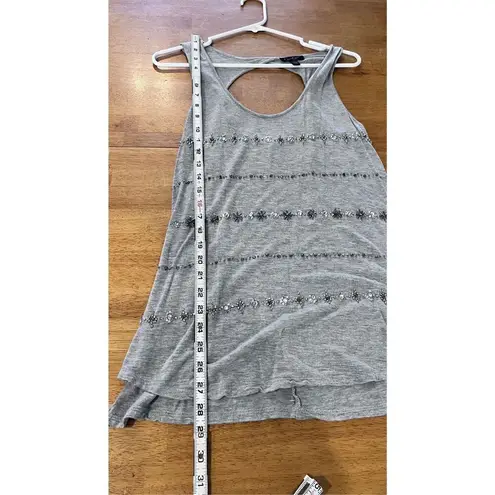 Jessica Simpson  GRAY RHINESTONE TANK TOP SIZE L