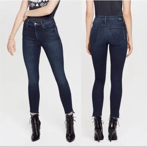 Mother Denim The Stunner Ankle Step Fray in Disco Dolls Blue Size 26