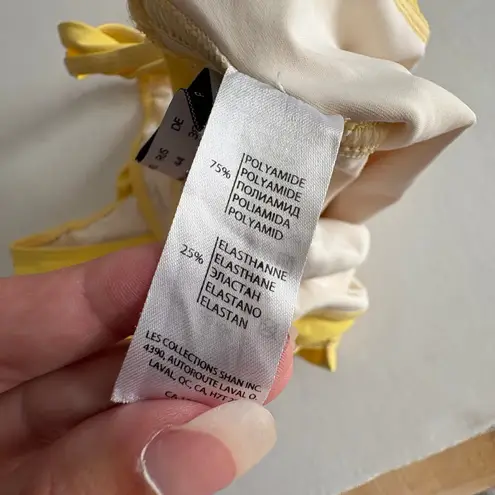 Women's SHAN Timeless Plunging One piece Yellow Swimsuit Size 8