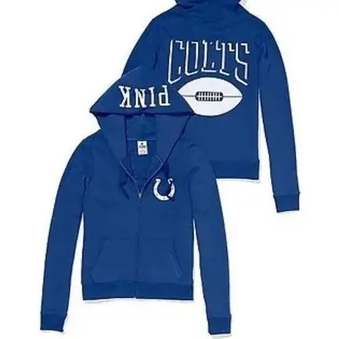 PINK - Victoria's Secret BRAND NEW! Victoria Secret Pink NFL Zip Hoodie Indianapolis COLTS X-Small NWT