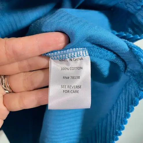 The Vermont Country Store Women's Blue Corduroy Full Zip Vest Size 2X