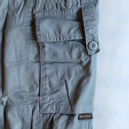 prAna Breathe Hiking Outdoor Cropped Cargo Pants XL Light Sage Green