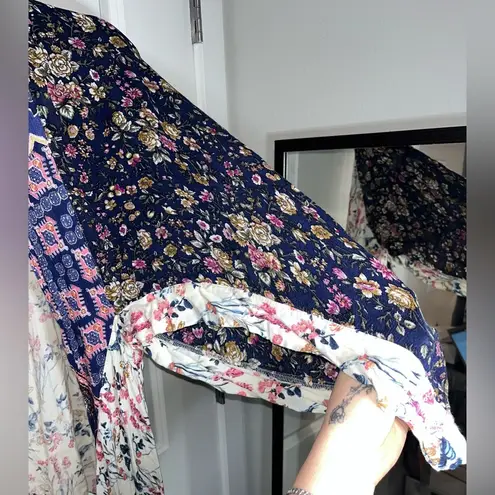 Darn Good Yarn Boho Kimono Styled Cardigan Bat Wing Sleeves Size Small/Medium