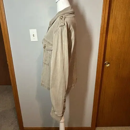 Paige  women’s Pacey jacket vintage moss taupe khaki casual size‎ XL