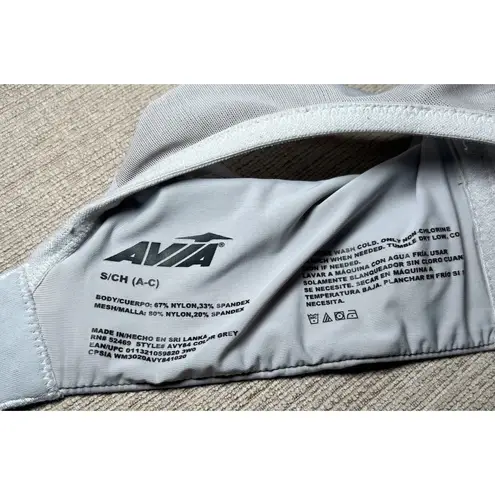 Avia Sports Bra Size Small Cups A-C Wire Free High Support Vented Racerback