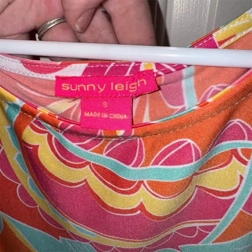 Sunny Leigh Women's S Multicolor Floral Sleeveless Tank Top Casual