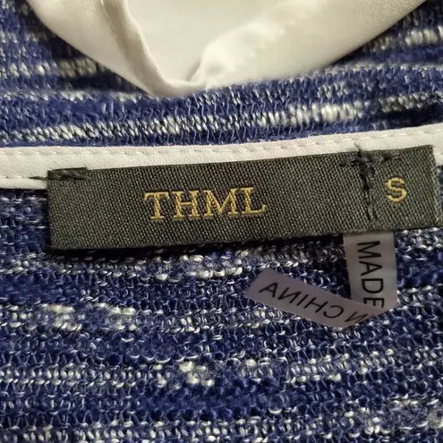 THML HP!  Blue & White Sweater with White Sheer Bottom (S)