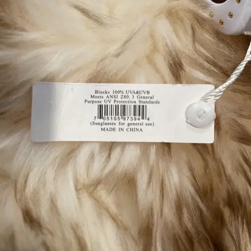 White Studded Retro Cat