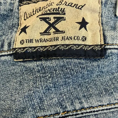 Blue Flare Wide Leg Jeans with Vintage