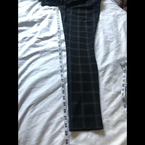 NWT Isabel Maternity Plaid Ponte Pants size medium Black