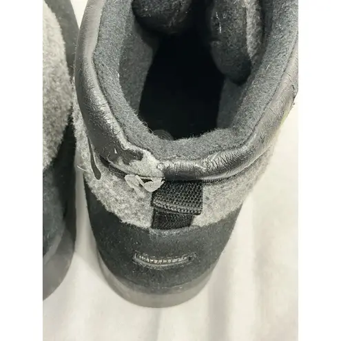 Sporto Womans Polar Tech Waterproof Insulated 9.5 M Black Gray Suede Booties