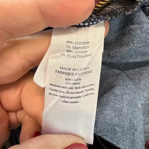 Faherty Cinder Pants Dress Trouser Westport Tartan Plaid Pant Size 28, EUC