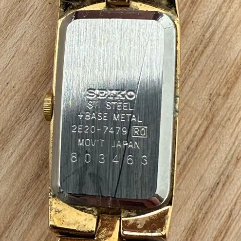 Seiko Luxury Ladies Watch Gold-Tone Dial, Case, Bracelet, Hands New Battery