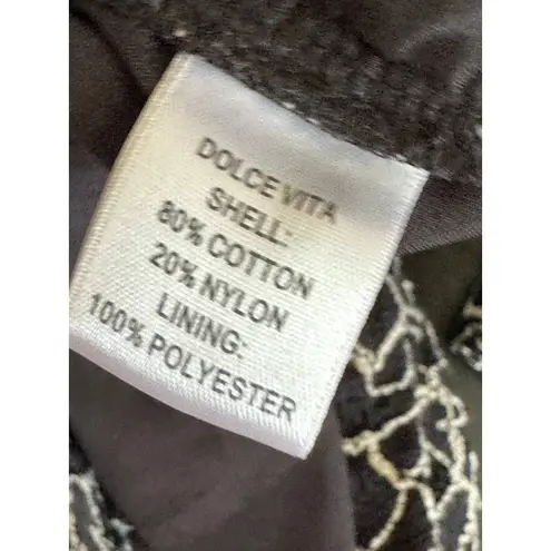 DV Dolce Vita Black Cream Floral Print 3/4 Sleeve Romper Women's Size X