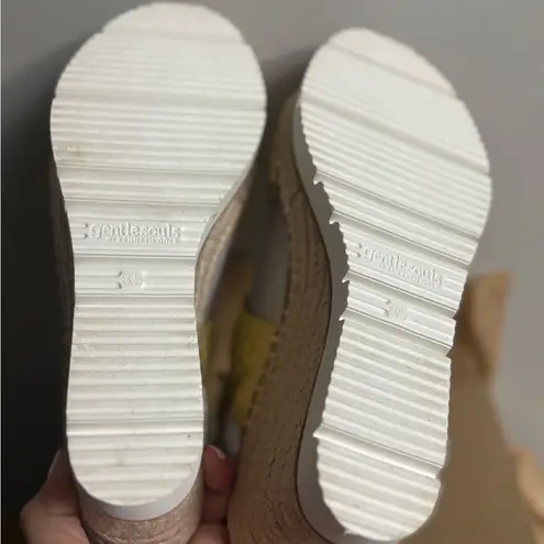 Gentle Souls by Kenneth Cole Women's Two-Band Braid Heeled Sandal