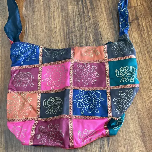 Boho Hand Painted Indian Satchel Bag Crossbody Made in India