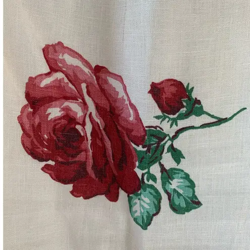 Karen Kane Made in US Roses 100% Linen Mini Skirt