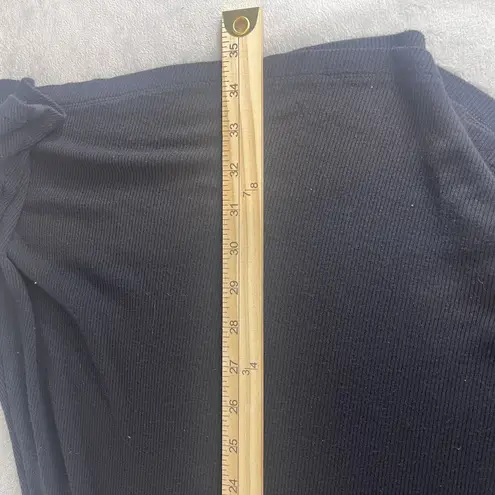 American Eagle  Dress Women Medium Soft &‎ Sexy Black Ribbed Flowy Stretch Skater