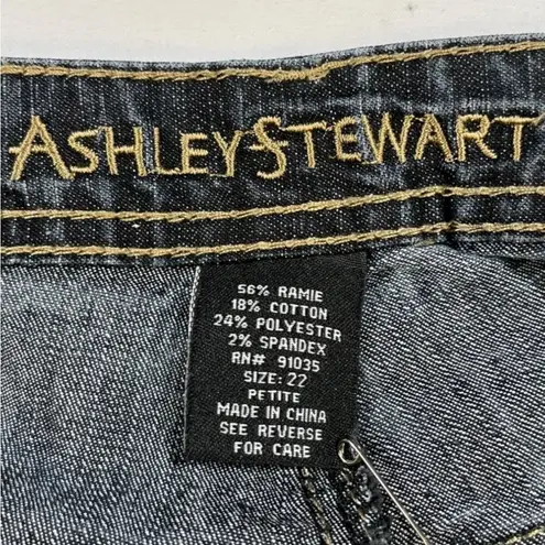 Ashley Stewart Women's Blue Jeans/Straight Leg Size 22 SKU 5469