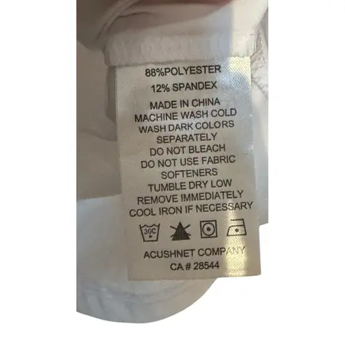 FootJoy Womens Shirt SS Lisle Golf Dot Print Yoke Monterey Country White 2XL NWT