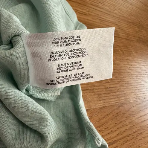 Orvis NWT Scoop Neck Pima Cotton Elbow Sleeve Top Sz XL 25β p2p