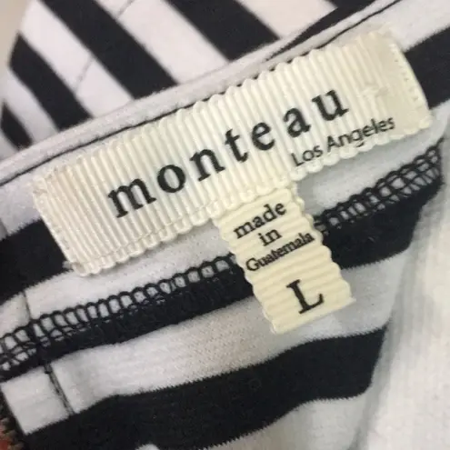 Monteau  Sleeveless Striped Dress