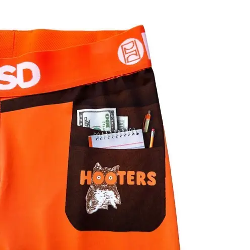 🆕Hooters Logo Orange Waitress Uniform Biker Shorts