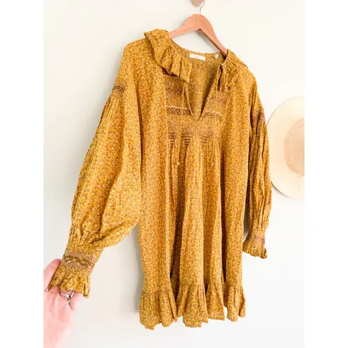 DÔEN | DOEN | Cordelia Dress in Sunsoaked Foothills | Sz S Yellow