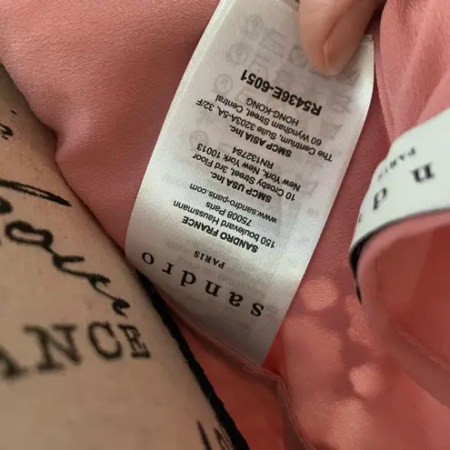 Sandro Paris Floral Lace Midi Dress