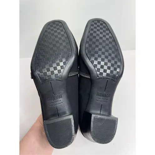 Munro Pumps Size 6 Black Square Toe Block Heel Arch Support
