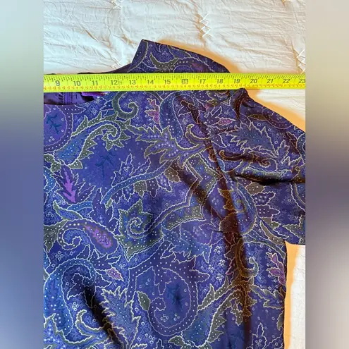 Koret Paisley Dress with embroidered Blazer set size 18 Purple