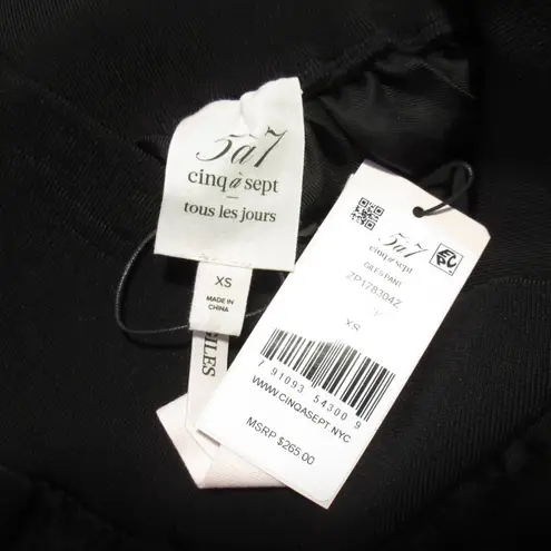 NWT Cinq a Sept Tous Les Jour Giles Joggers in Black Satin Pull