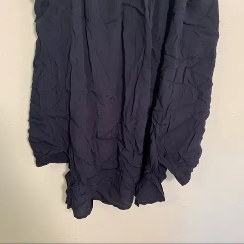 Fifteen Twenty Draped Surplice Neck Tank Top Navy Blue S