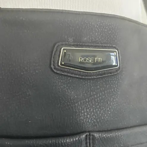 Rosetti Black Crossbody Bag with Adjustable Strap and Casual Design