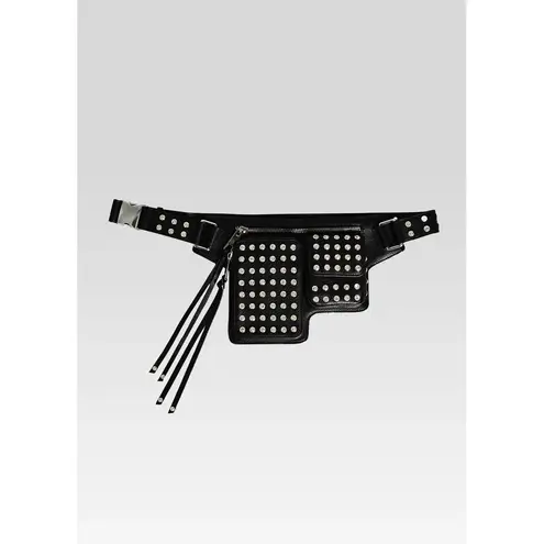 NWT Retrofete LIANA Leather Belt Bag in Black $398