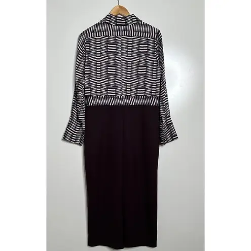 Piazza Sempione Wool Blend Long Sleeve Dress Size EU 40