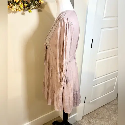 Baltic Born Amelia Boho Tiered Lace Bodice Adjustable Waist Mini Dress NWT SZ XS