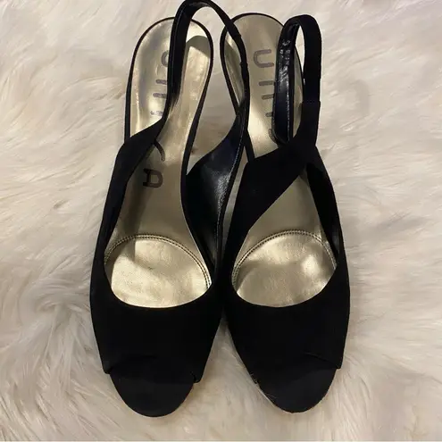 Unisa  Black Suede Heel Sz 9.5