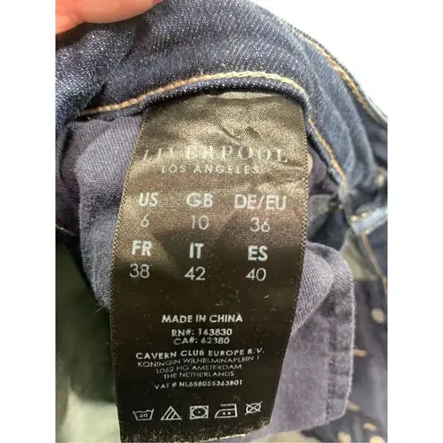 Liverpool Jeans Company Liverpool The Crop Flare Denim Blue Jean Size 6/28