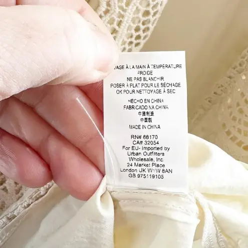 Jen's Pirate Booty Jen’s Pirate Booty Chaouen Lace Crochet Boho Maxi Dress Ivory XS