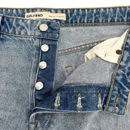 GRLFRND The Helena High Rise Cut Off Jeans Shorts Newport frayed Raw hem Size 30