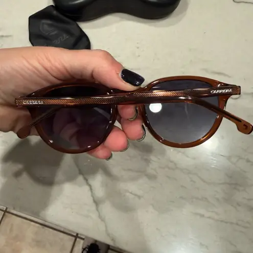 Carrera 277/S sunglasses transparent brown frame grey gradient plastic lenses