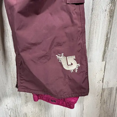 Burton Women’s Downtown Insulated Snow Pants – Burgundy – Size XS – MSRP $179