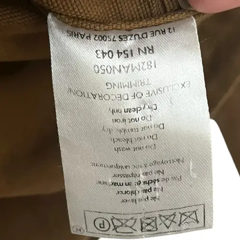 Sézane Sezane Thea Utility Jacket Women’s XS Brown Belted Button Cotton Casual